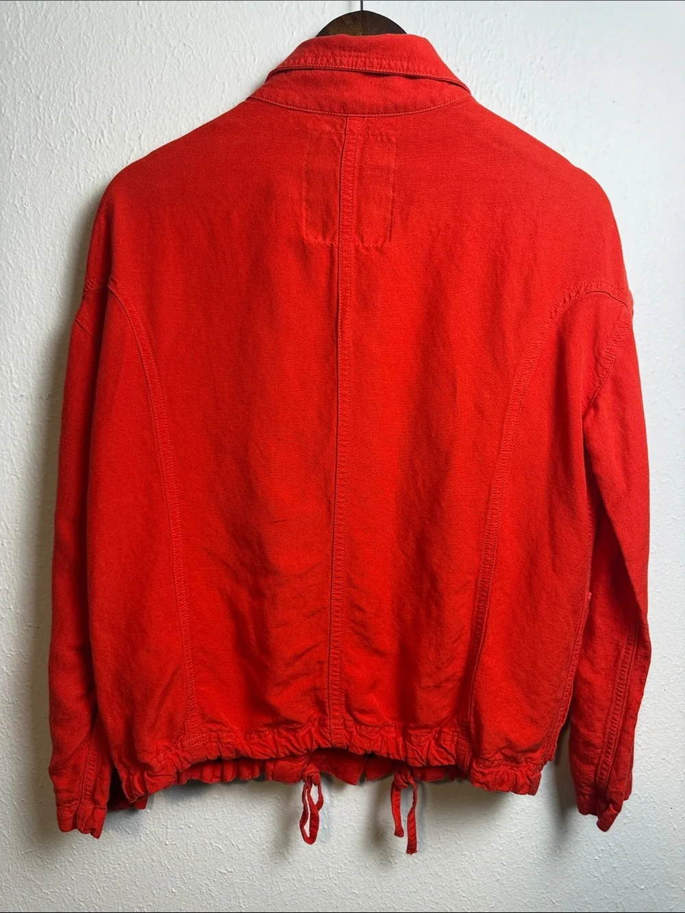 Lucky Brand Bright Red Utility Jacket with Snap Front